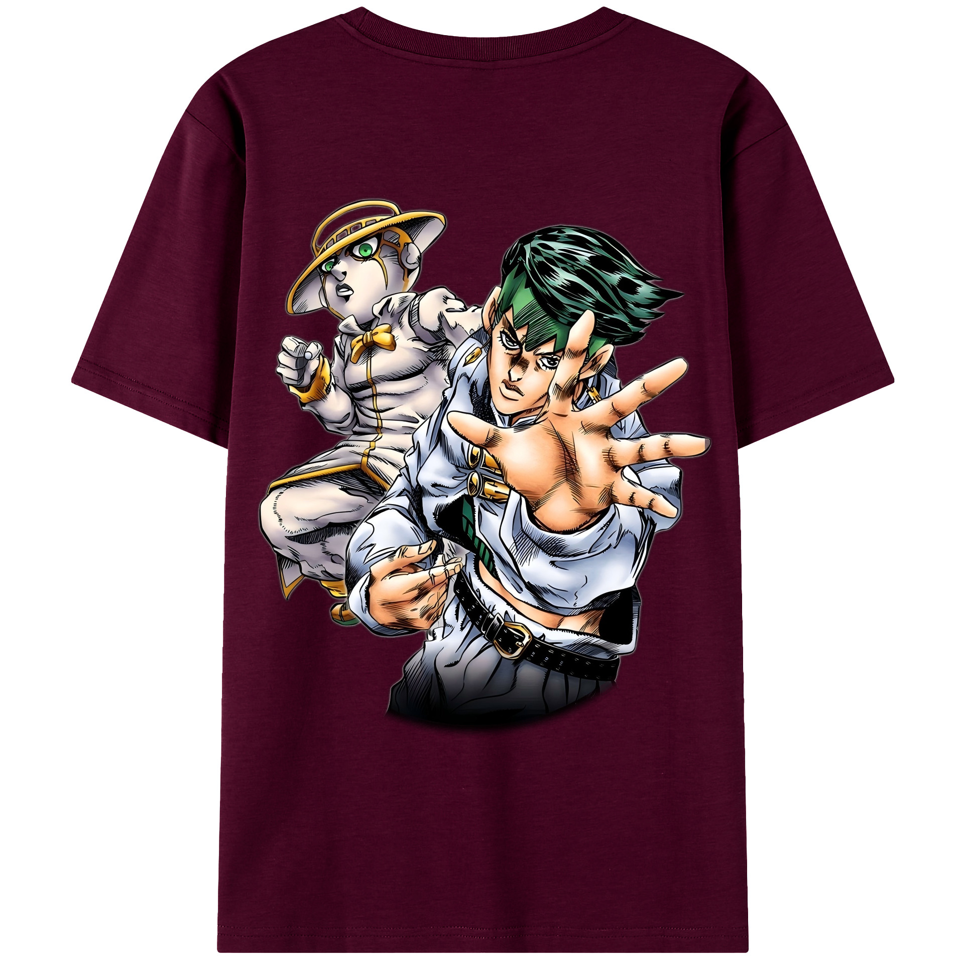 （画像用） ジョジョの奇妙な冒険 岸辺 露伴（きしべ ろはん） JoJo's Bizarre Adventure Rohan Kishibe レディース半袖Tシャツ(バックプリント)